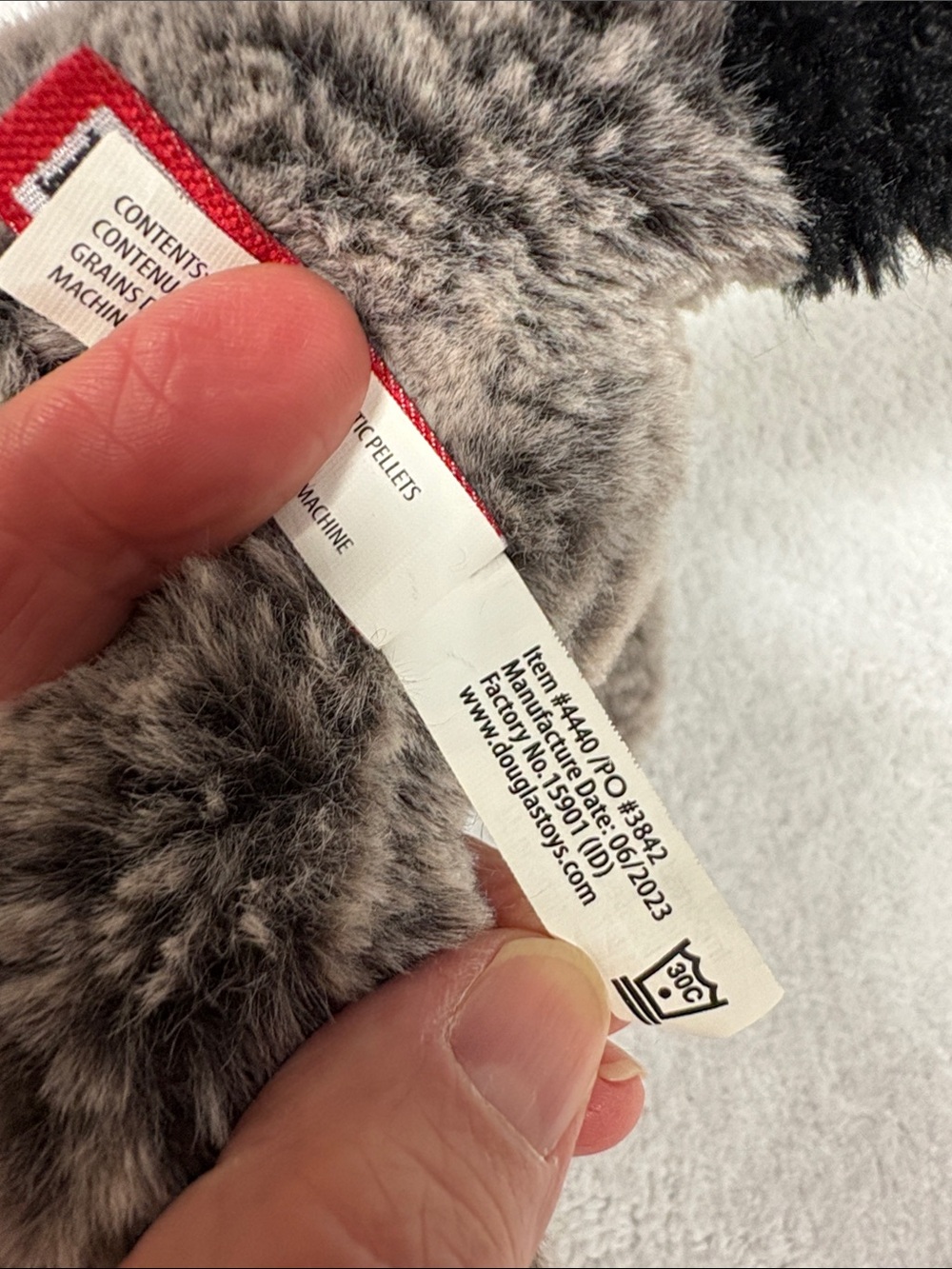 Douglas Mini Rudie Soft Raccoon plush - Picture 7 of 8